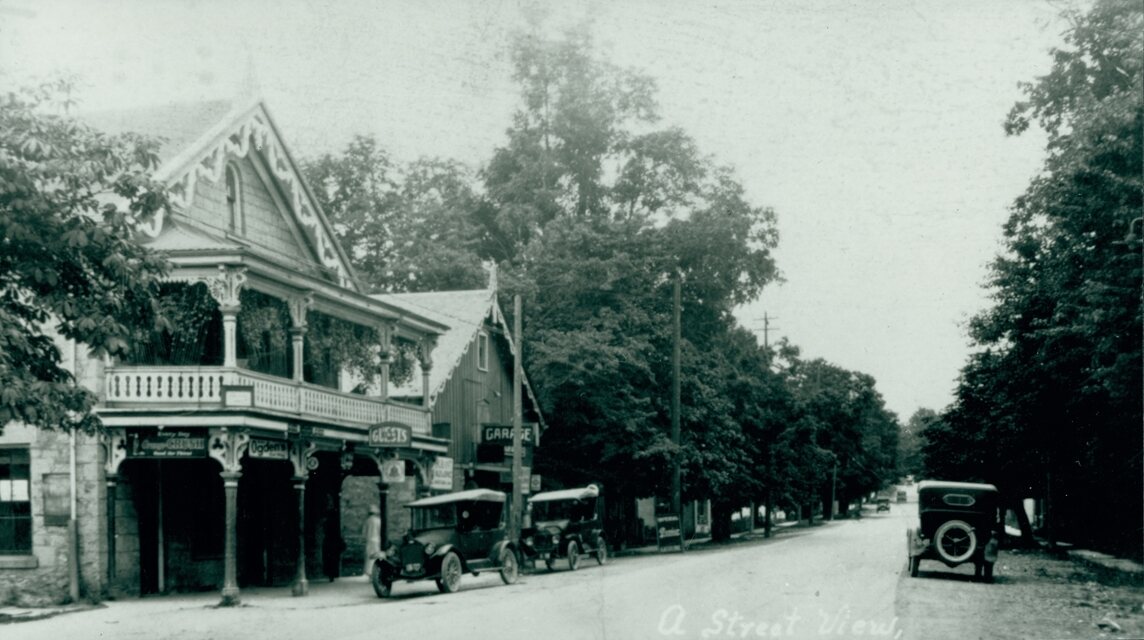 A historic streetscape of Ancaster village, Ontario