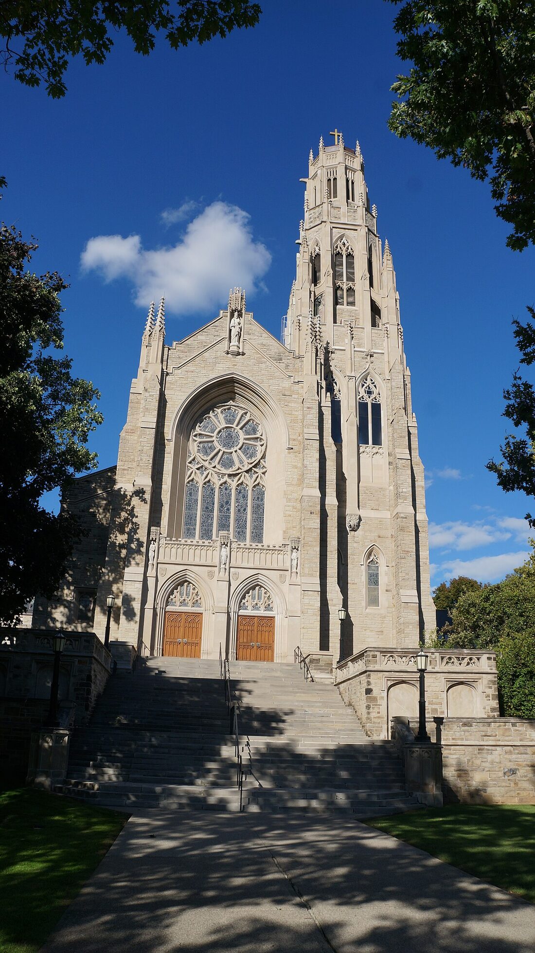 The Cathedral Basilica of Christ the King, a 1933 English Gothic cathedral on King Street West in Hamilton