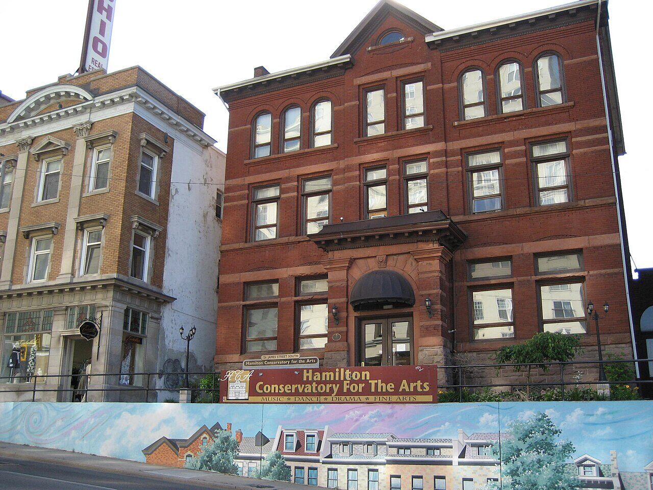 The Hamilton Conservatory for the Arts, a restored 1890s heritage building on James Street South