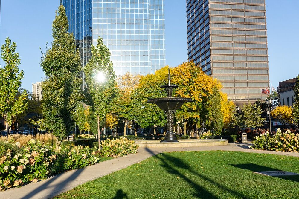 Gore Park in downtown Hamilton